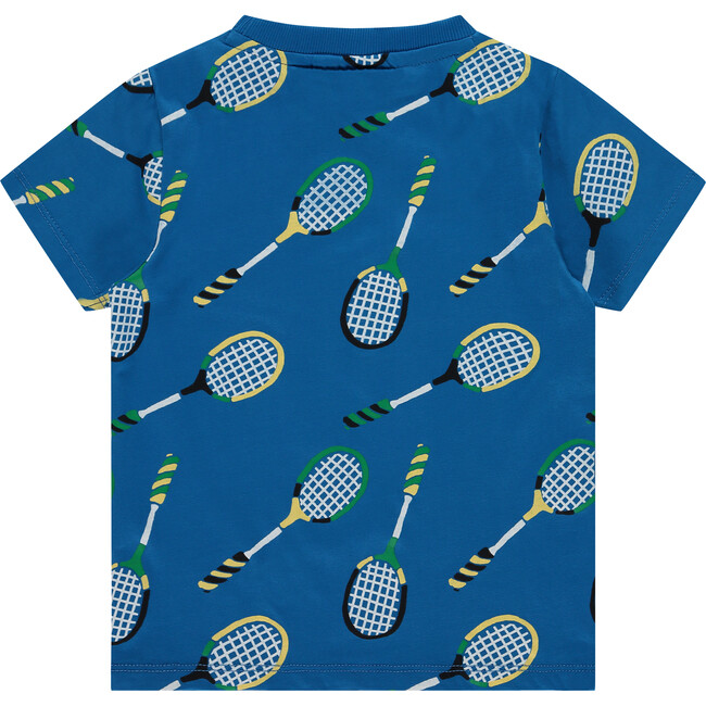 Tennis Rackets T-Shirt, River Blue