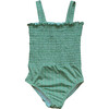 Tessa Smocked One Piece in Apple Check - One Pieces - 1 - thumbnail