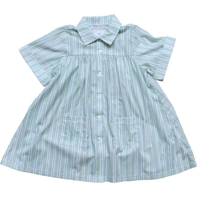 Womens Coverup in Stripe In Blue Jay