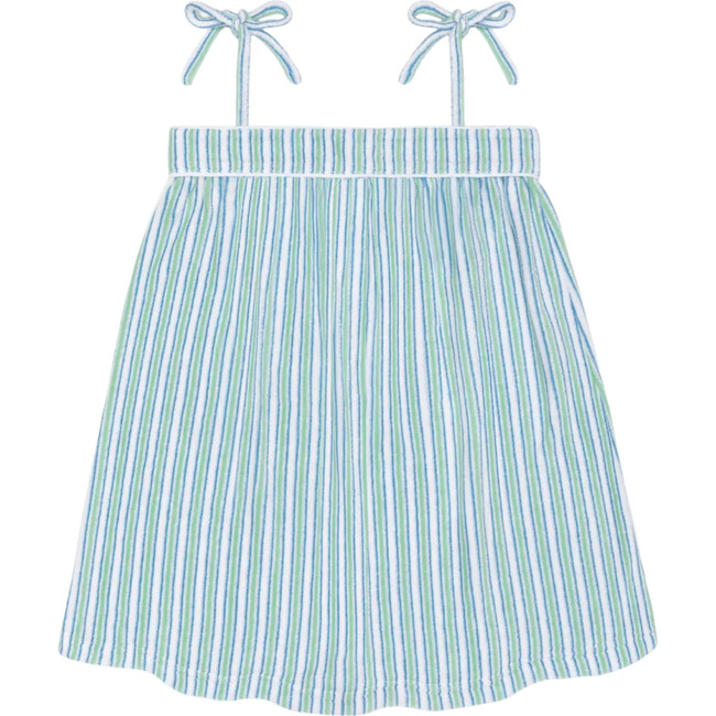 girls tamarin stripe french terry tie-strap dress