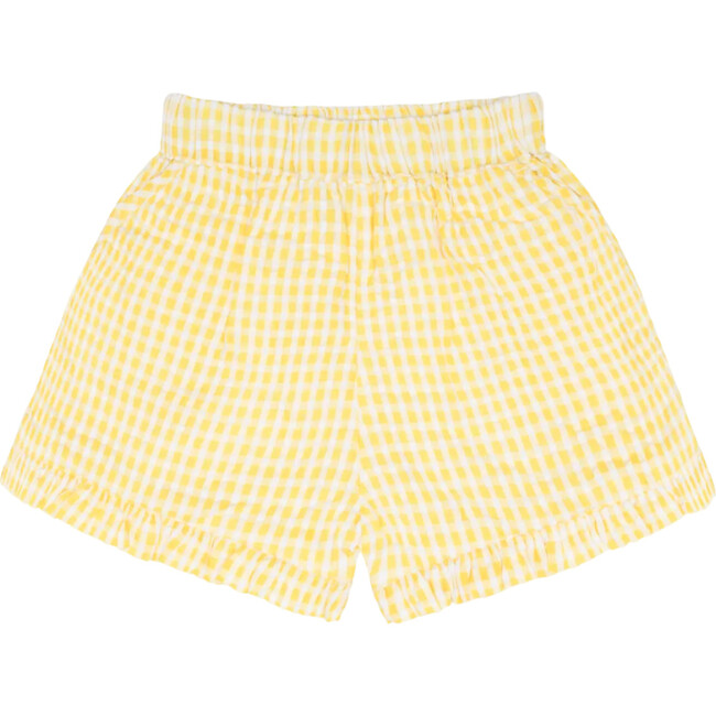 girls soleil gingham ruffle shorts