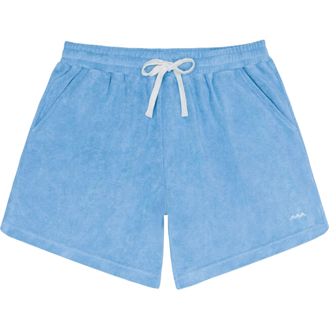 men's le marin blue french terry short
