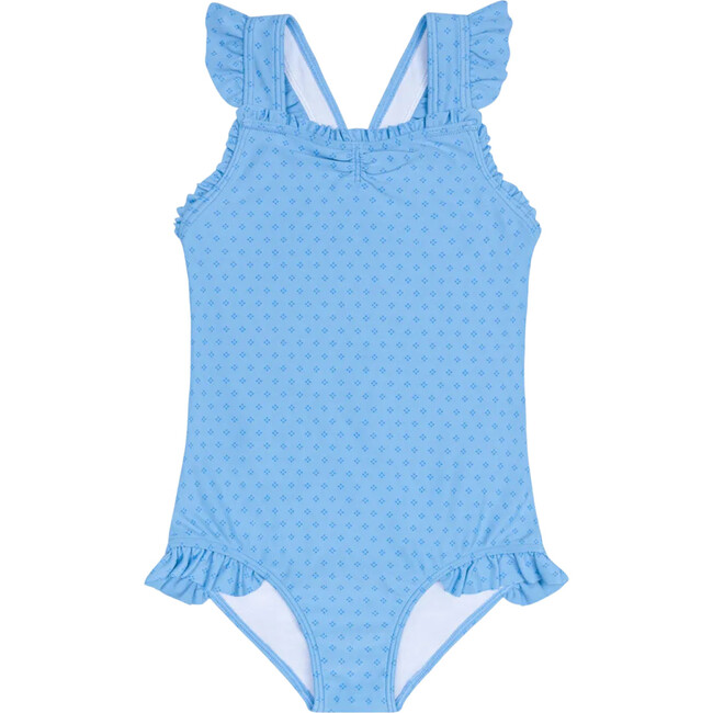 girls le marin dot ruffle edge one piece