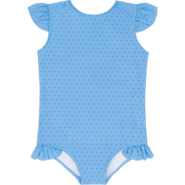 girls le marin dot ruffle cap sleeve one piece