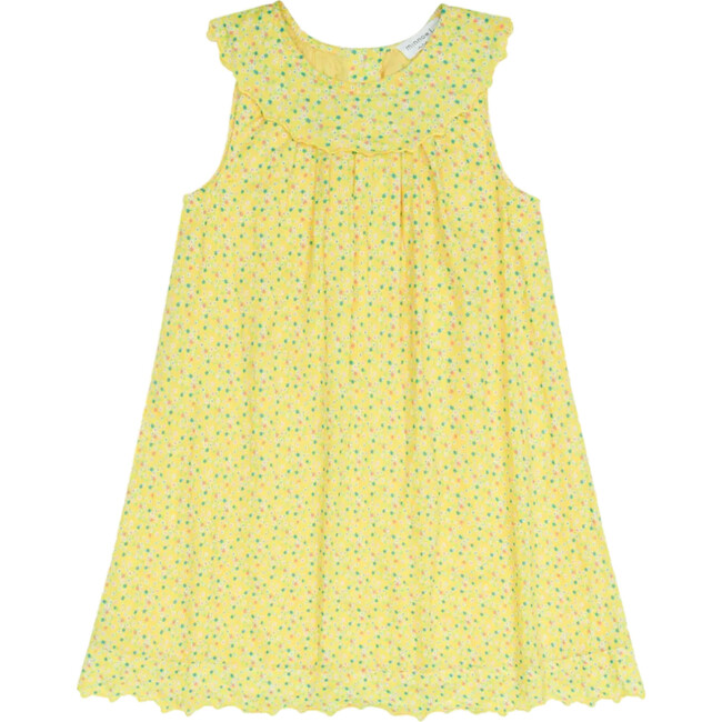 girls petite fleur ruffle collar dress