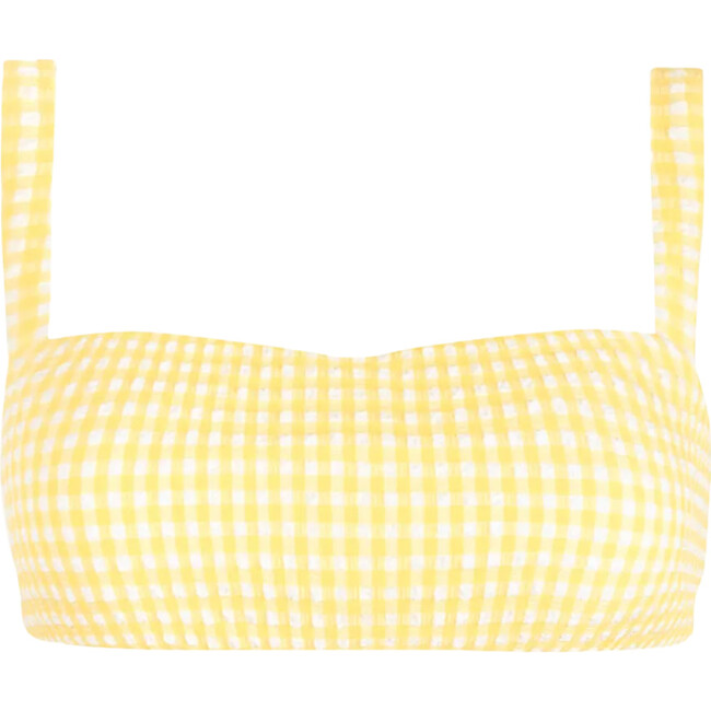 women's soleil gingham bandeau bikini top