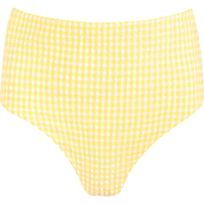women's soleil gingham high waist bikini bottom