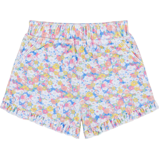 girls jasmine blossom french terry ruffle short