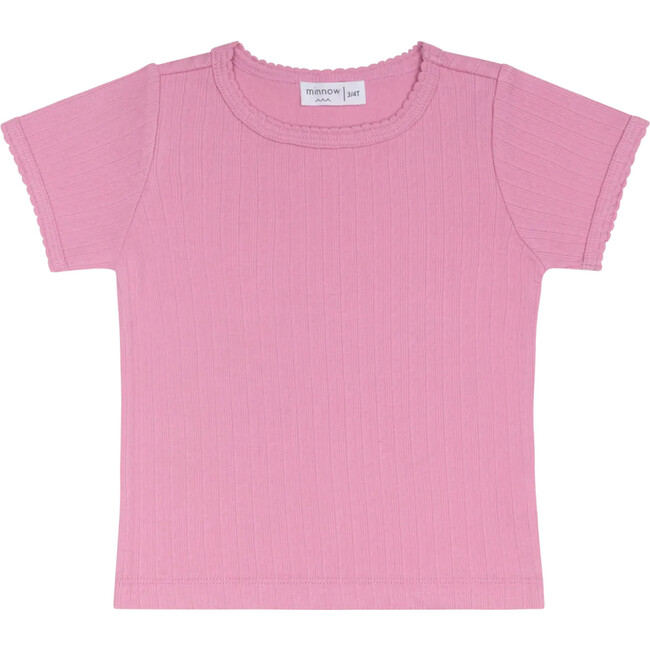 girls blush pointelle shirt