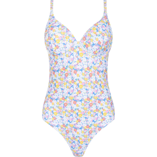 women's jasmine blossom v-neck one piece