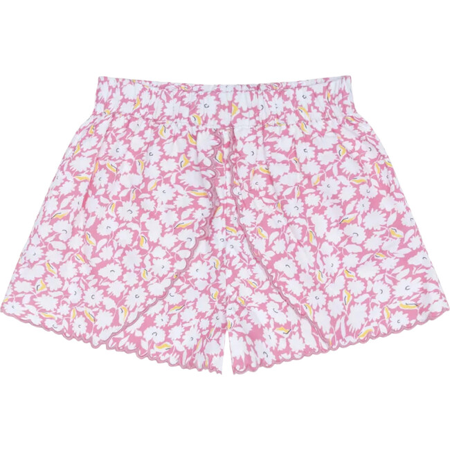 girls blush bloom scalloped short