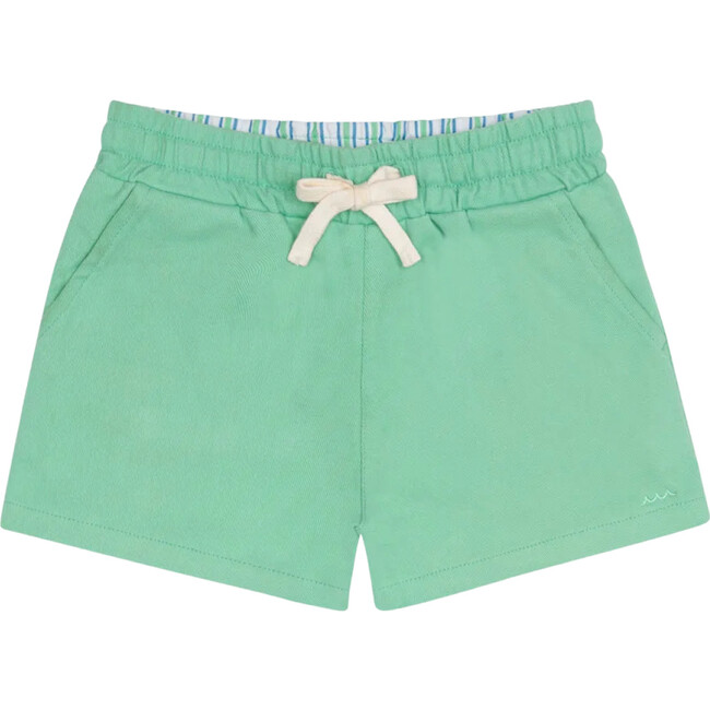 boys gustavia green ultra-soft twill shorts
