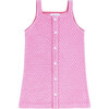 girls blush dot french terry button front dress - Dresses - 1 - thumbnail