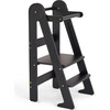 Foldable Toddler Tower, Black - Kitchen Helper - 1 - thumbnail