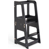 Convertible Toddler Tower, Black - Kitchen Helper - 1 - thumbnail