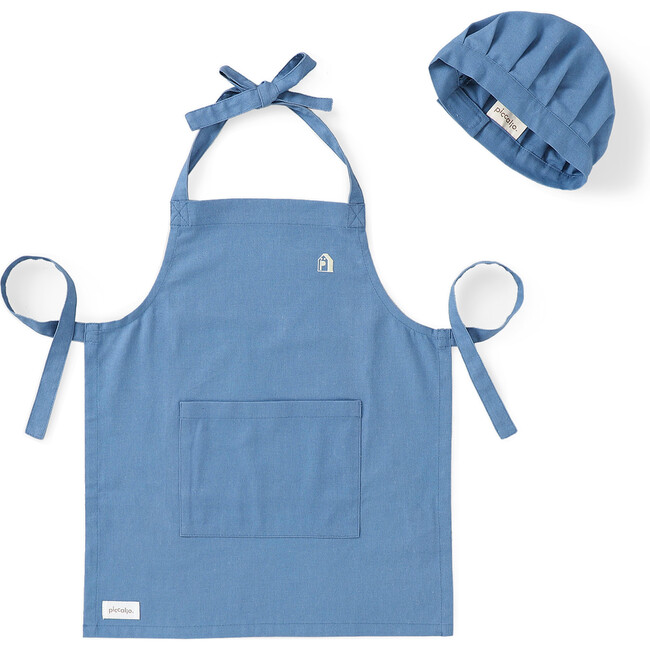 Apron & Hat Set, Sky Blue