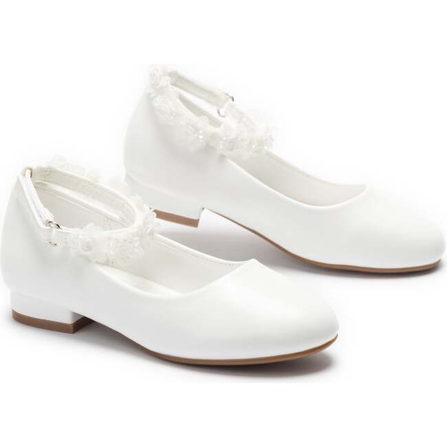 Seraphina Floral Shoes, White