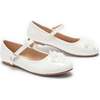 Selene Mary Jane Shoes, White - Flats - 1 - thumbnail