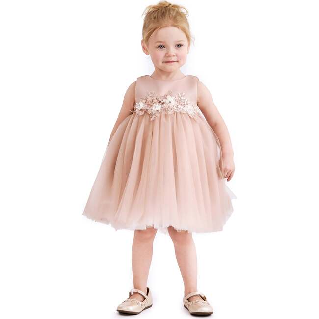 Zinara Ribbon Bloom Gown, Rose