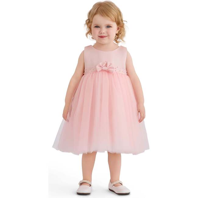 Oravelle Lace Petal Gown, Pink