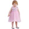 Zinara Ribbon Bloom Gown, Purple - Dresses - 1 - thumbnail