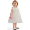 Oravelle Lace Petal Gown, Ivory - Dresses - 1 - thumbnail