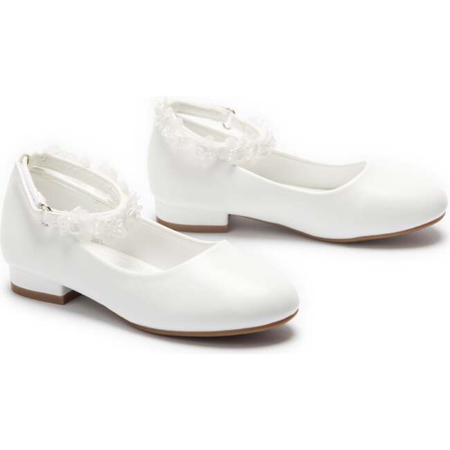 Seraphina Floral Shoes, White - Mary Janes - 3