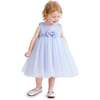 Oravelle Lace Petal Gown, Blue - Dresses - 1 - thumbnail