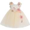 Rosslyn Tulle Bow Dress, Cream - Dresses - 2