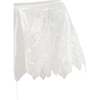 Sequin Tie-Front Stole, White - Scarves - 3