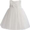 Oravelle Lace Petal Gown, Ivory - Dresses - 2