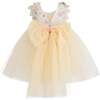 Rosslyn Tulle Bow Dress, Cream - Dresses - 3