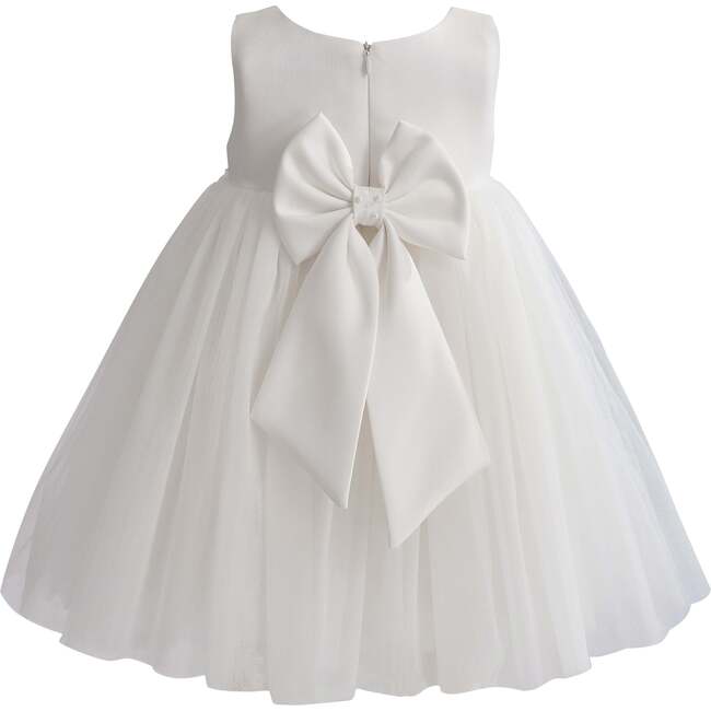 Oravelle Lace Petal Gown, Ivory - Dresses - 3
