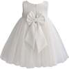 Oravelle Lace Petal Gown, Ivory - Dresses - 3