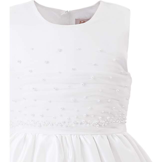 Sylvarra Sleeveless Formal Dress with Headband, White - Dresses - 4