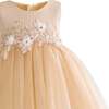 Zinara Ribbon Bloom Gown, Champagne - Dresses - 4