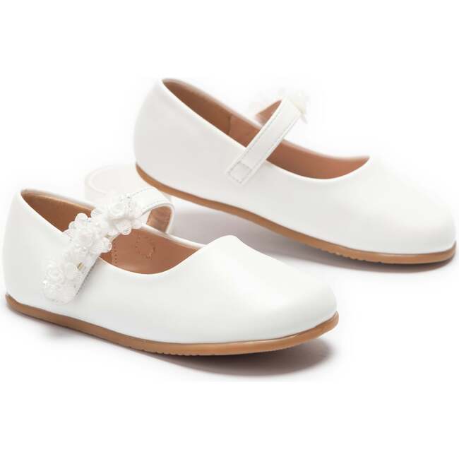 Lyra Flower Shoes, White