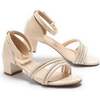 Liora Rhinestone Sandals, Beige - Sandals - 1 - thumbnail