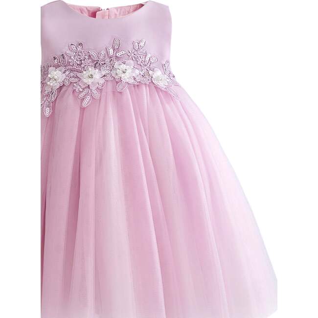 Zinara Ribbon Bloom Gown, Purple - Dresses - 4