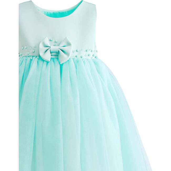 Oravelle Lace Petal Gown, Jade - Dresses - 4