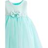 Oravelle Lace Petal Gown, Jade - Dresses - 4