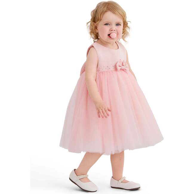 Oravelle Lace Petal Gown, Pink - Dresses - 5