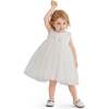 Oravelle Lace Petal Gown, Ivory - Dresses - 6