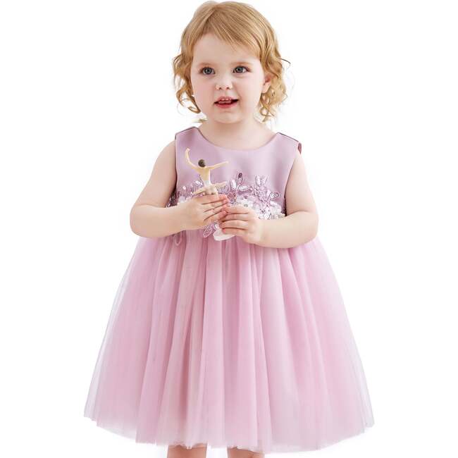 Zinara Ribbon Bloom Gown, Purple - Dresses - 6