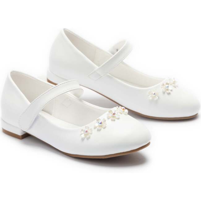 Isolde Flower Shoes, White