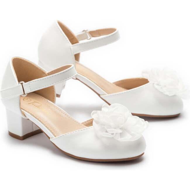 Elara Flower Shoes, White