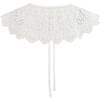 Lace Ribbon Stole, White - Scarves - 2