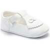 Clarisse Bow Baby Shoes, White - Booties - 2