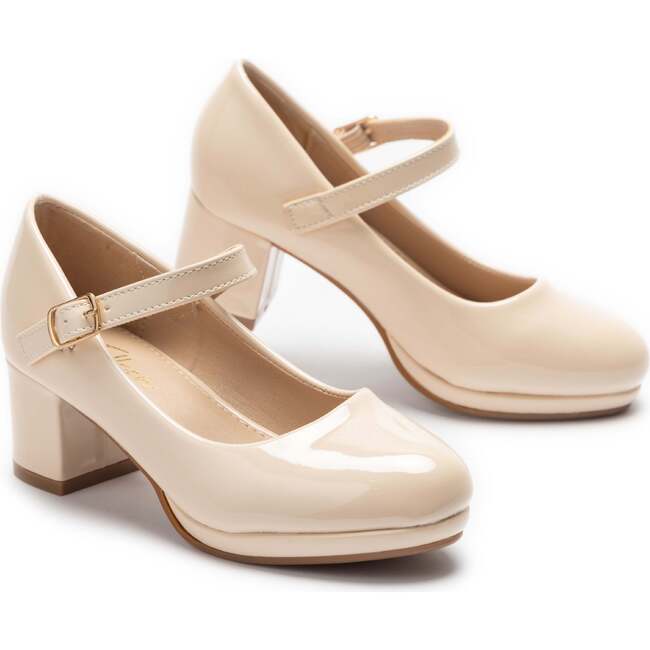 Aurelia Mary Jane Shoes, Beige