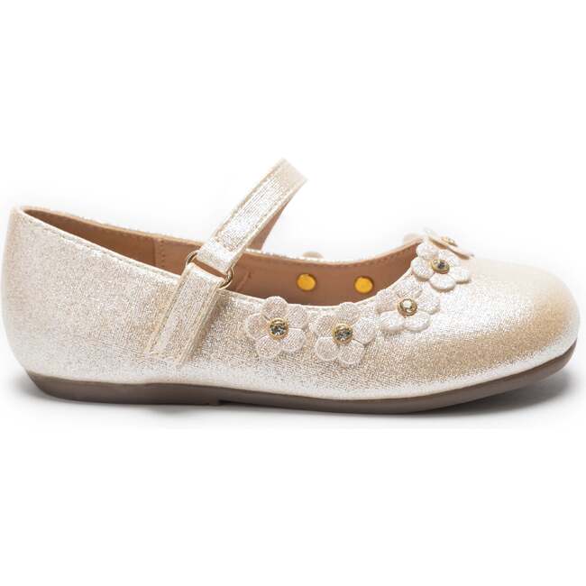 Aurelia Flower Shoes, Gold